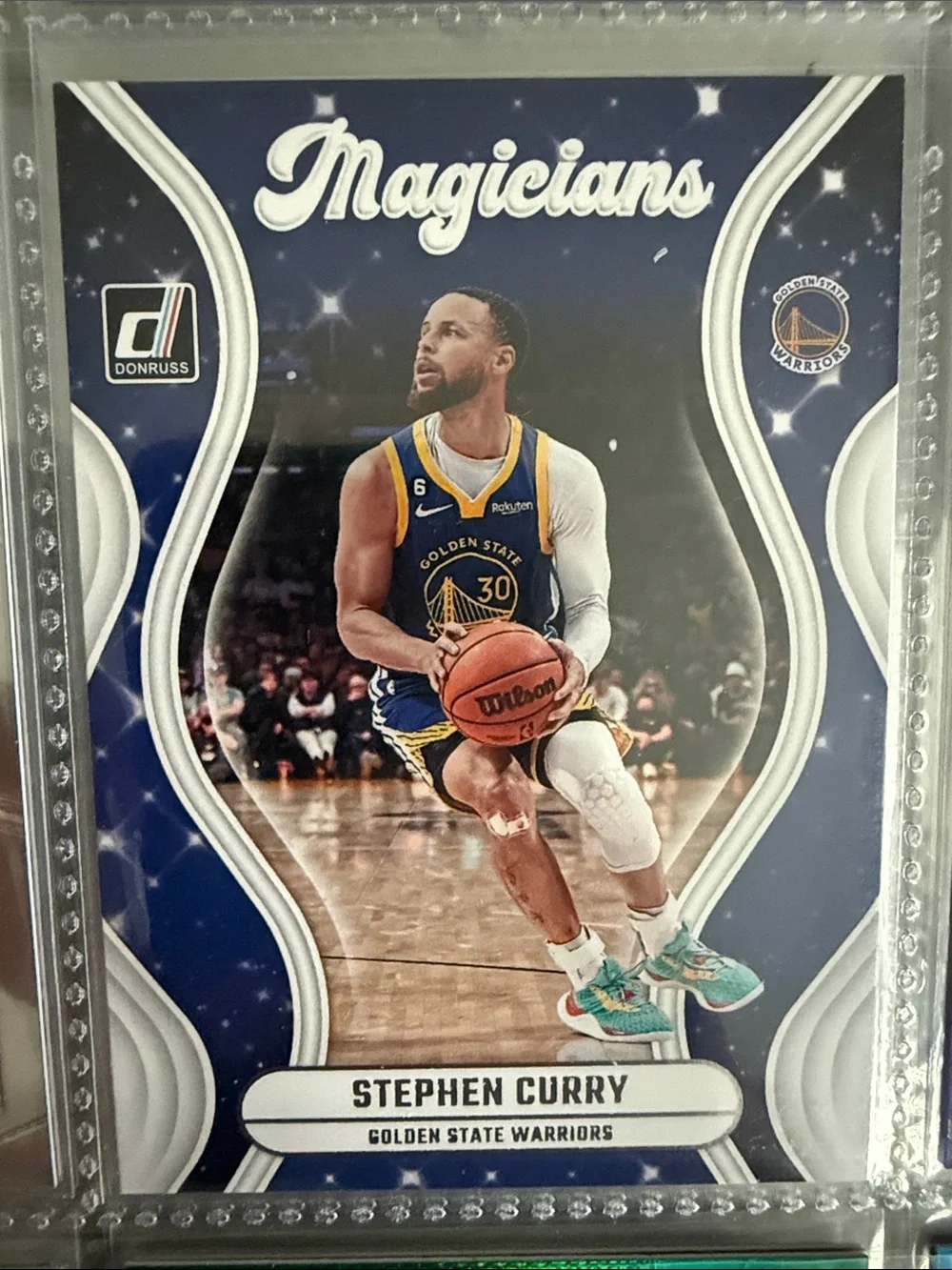Russ Magicians Trading Card - Blue & White Stephen Curry